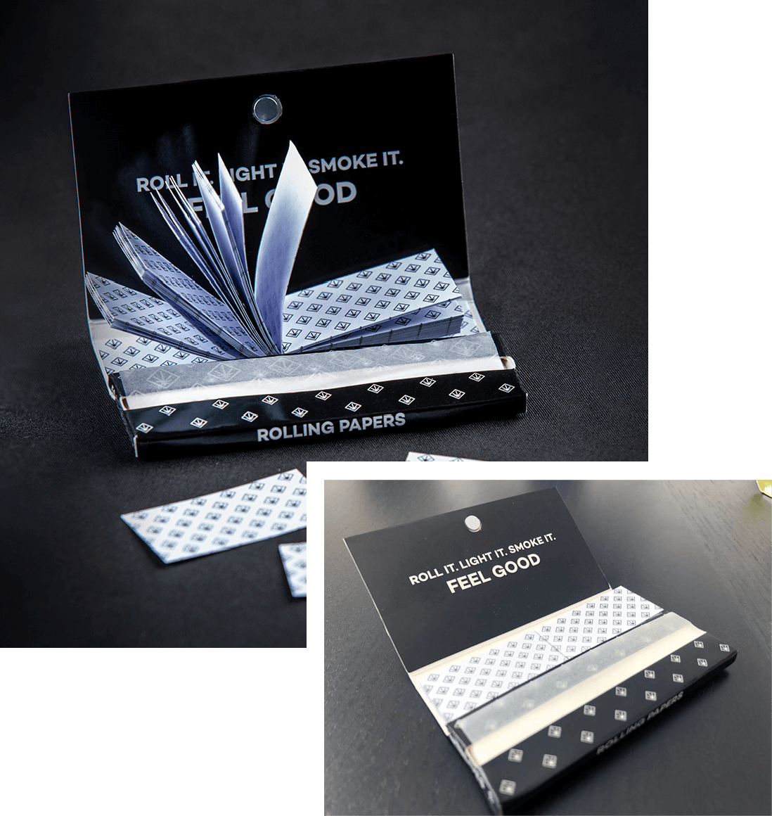 Premium Custom Pure Black Rolling Papers  Free Shipping – ROLL YOUR OWN  PAPERS.COM